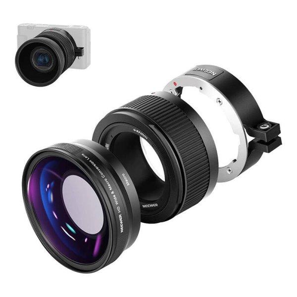 Neewer wide angle lens for Sony ZV1 (black)