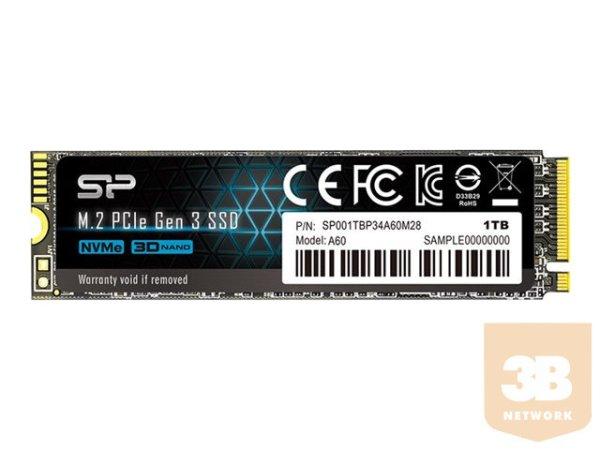 SILICONPOW SP001TBP34A60M28 Silicon Power SSD P34A60 1TB, M.2 PCIe Gen3 x4 NVMe,
2200/1600 MB/s