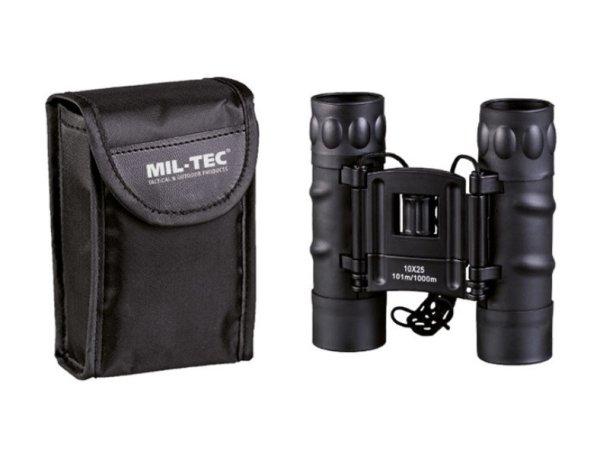 Mil-tec binokular GEN.II távcső 10x25, fekete