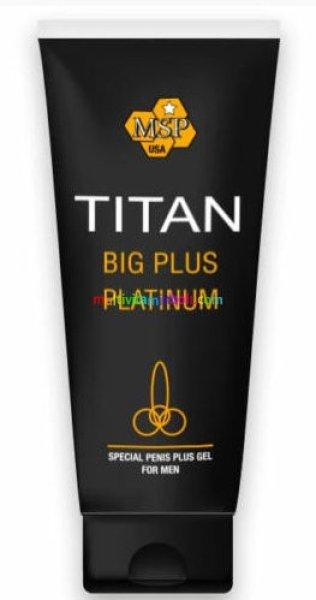 Titán BIG Plus Platinum Gél 50 ml, méretnövelő, pénisznövelő hatású,
intim krém Férfiaknak