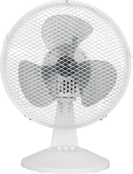 COMFEE CFT23PW00A2 asztali ventilátor 25 W átmérő 23 cm csendes ventilátor
3 lapáttal, 2 sebességfokozattal, 80°-os oszcillációval CSOMAGOLÁSSÉRÖLT