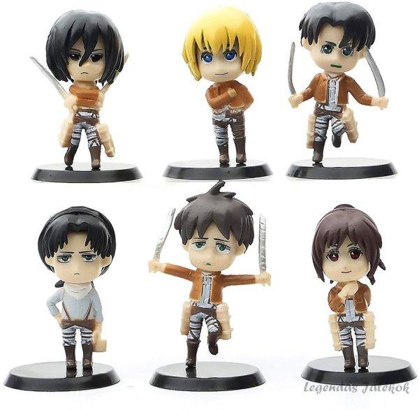 6 db-os Attack on titans figura szett