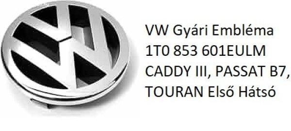 VW Gyári Embléma 1T0 853 601EULM CADDY III, PASSAT B7, TOURAN Első Hátsó