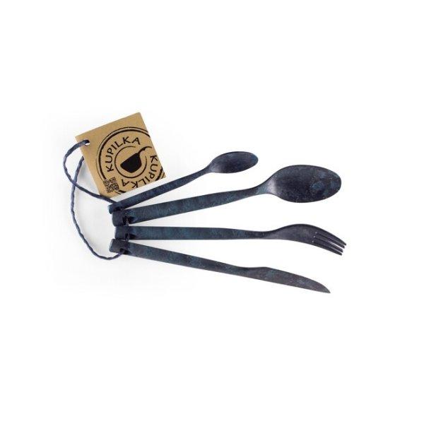 KUPILKA Cutlery evőeszközkészlet, kék