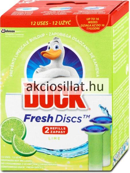 Duck Fresh Discs Wc-Tisztító Korong Utántöltő Lime 2x36ml