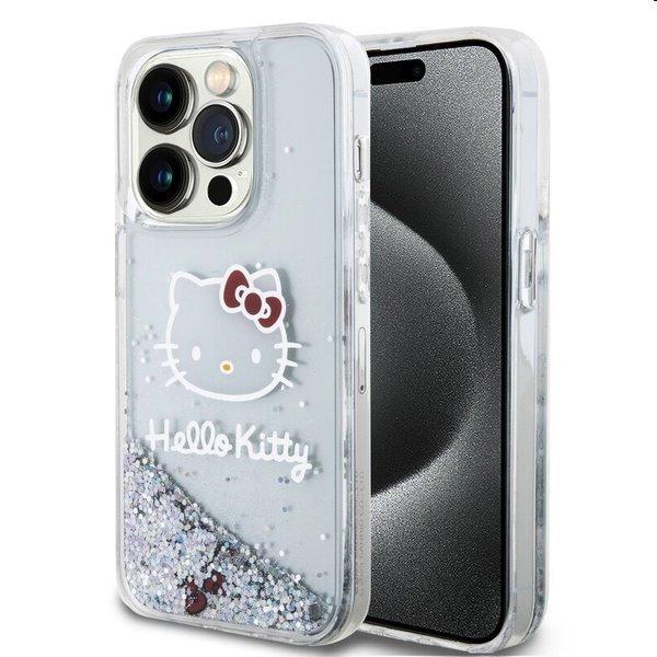 Zadný krytHello Kitty Liquid Glitter Electroplating Head Logo pre Apple iPhone
13 Pro, transparentná