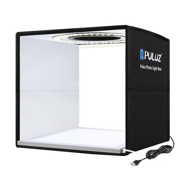 Fénysátor Puluz PKT3101B 25cm + LED szőnyeg