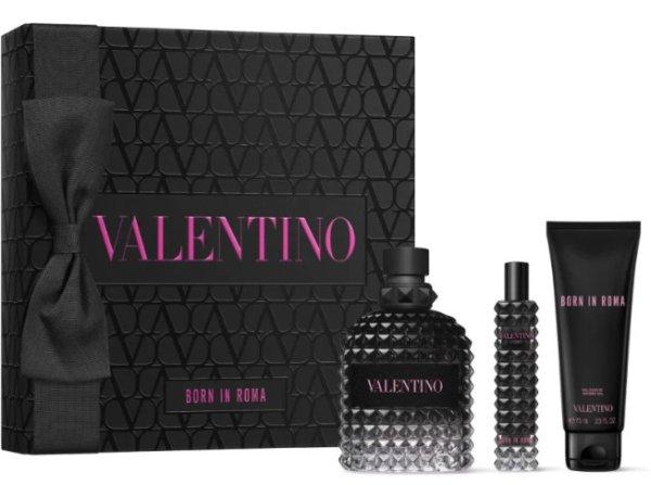 Valentino Uomo Born In Roma - EDT 100 ml + tusfürdő 75 ml + EDT 15 ml