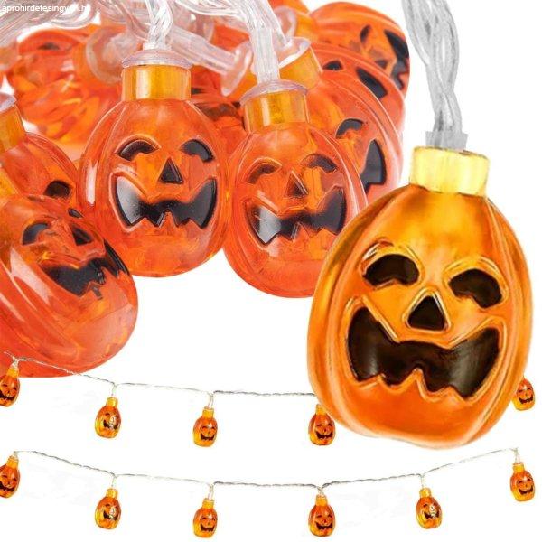 10 LED-es Halloween tök figurák