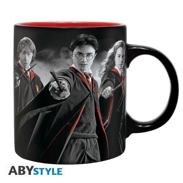 HARRY POTTER ajándékcsomag: bögre, 320 ml, kulcstartó, A6 jegyzetfüzet