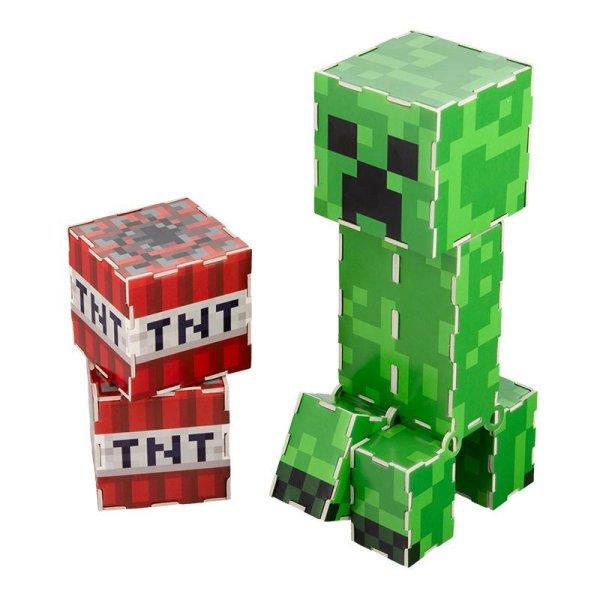 Minecraft Creeper és TNT Építő Készlet