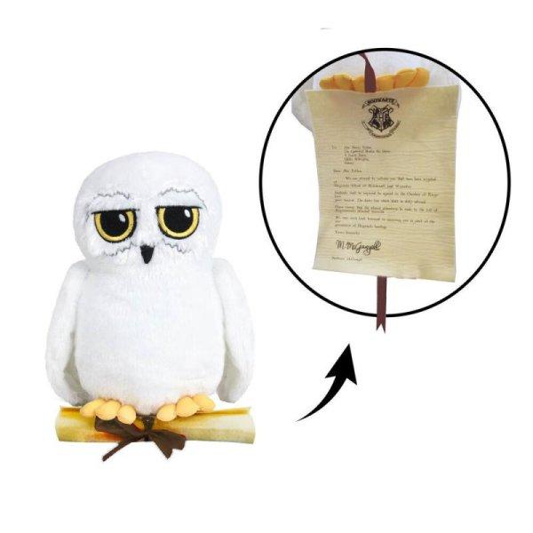 Harry Potter Plüss Bagoly Hedwig levelemmel a Roxfortból, 25 cm