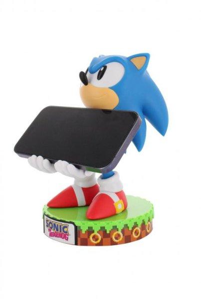 Sonic A Sündisznó (Sonic the Hedgehog) deluxe kiadású telefon- és
vezérlőtartó, valamint fejhallgató állvány, 20 cm