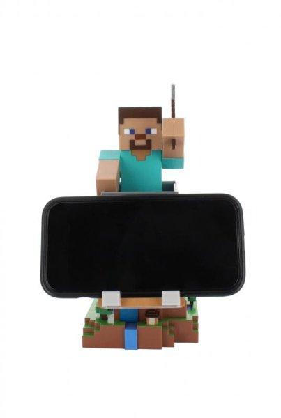 Minecraft - Steve telefon- és kontroller-tartó (magasság: 20 cm)