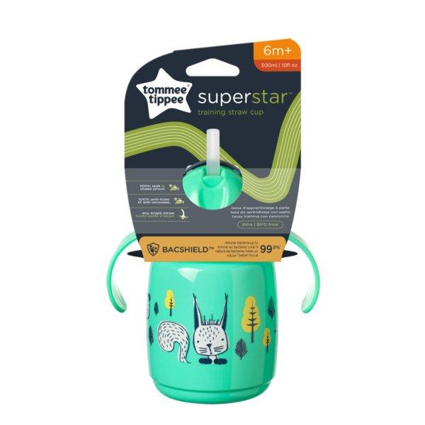 Tommee Tippee itatópohár - Superstar Training Straw Cup szívószálas 300ml
6hó zöld