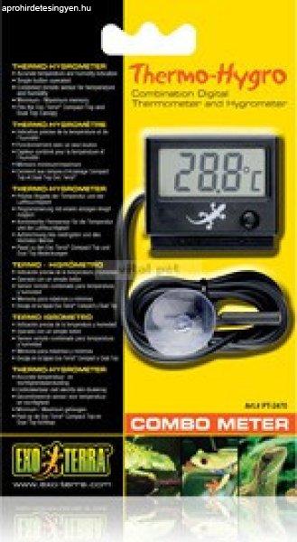 Exo Terra thermo-hygrometer mérő led