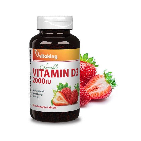 Vitaking D3-vitamin 2000NE 210 szopogató tabletta