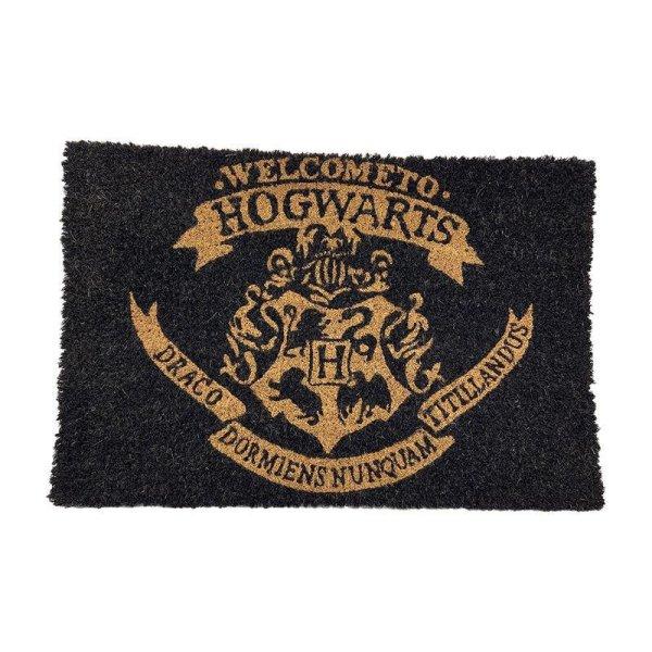 HARRY POTTER (WELCOME TO HOGWARTS) BLACK DOOR MAT , 60 x 40 cm