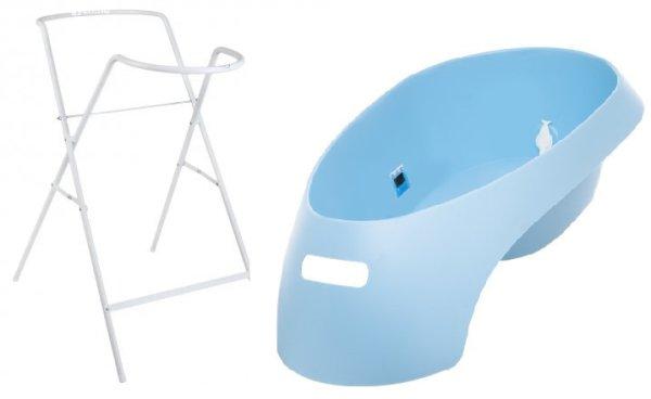 Tega Baby TEGGI 83 cm babakád hőmérővel + kádállvány - light blue