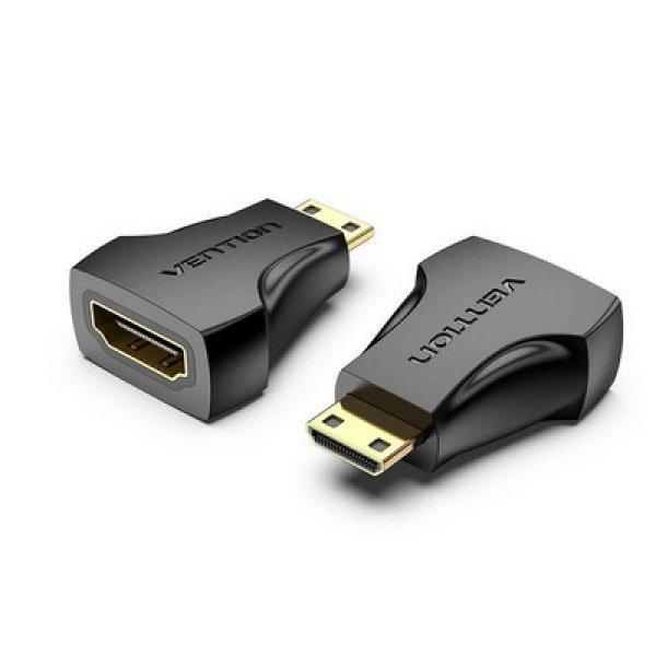 Vention mini HDMI/M -> HDMI/F (4K,fekete), adapter