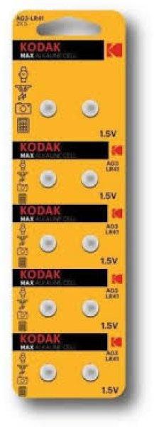 Kodak Max Gombelem Alkáli AG3/LR41/192/392(1,5V)