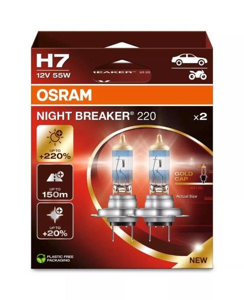 H7 Osram izzó +220% 64210NB220