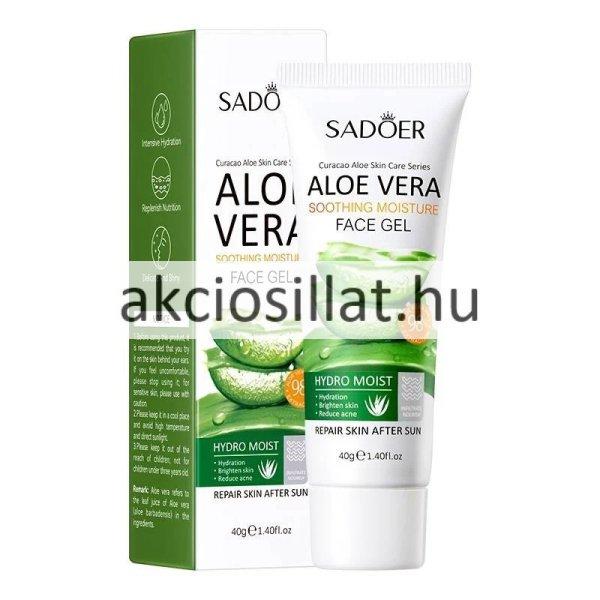 Sadoer Aloe Vera Face Gel Aloe Verás Hidratáló Arcgél 40g