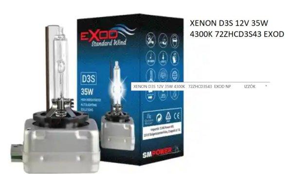 XENON D3S 12V 35W 4300K 72ZHCD3S43 EXOD