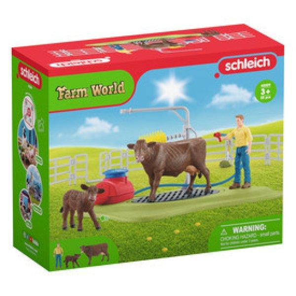 Schleich Tehénmosó állomás