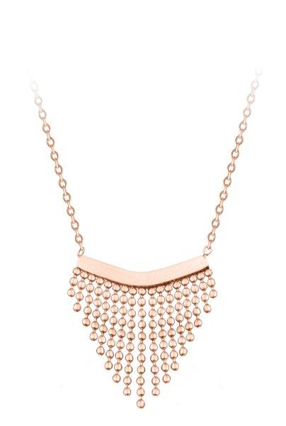 Troli Modern acél nyaklánc dísszel Chains Rose Gold