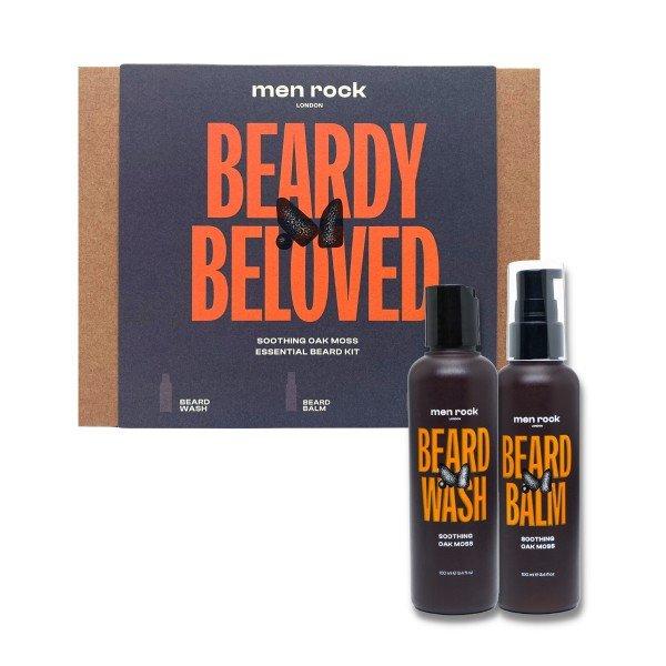 Men Rock London Szakállápoló ajándék szett Oak Moss
(Beard Duo Kit)