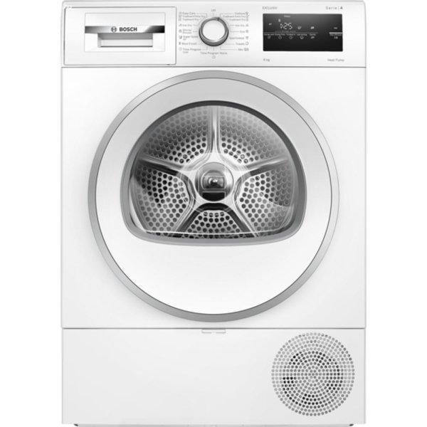 Bosch WTH85293BY hőszivattyús kondenzációs szárítógép fehér-inox ajtó
A++ 8kg Serie4