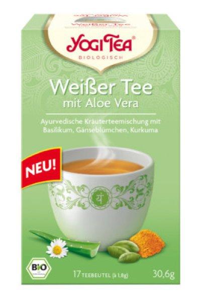 Yogi bio tea fehér tea aloe verával 17x1,8g 17 db