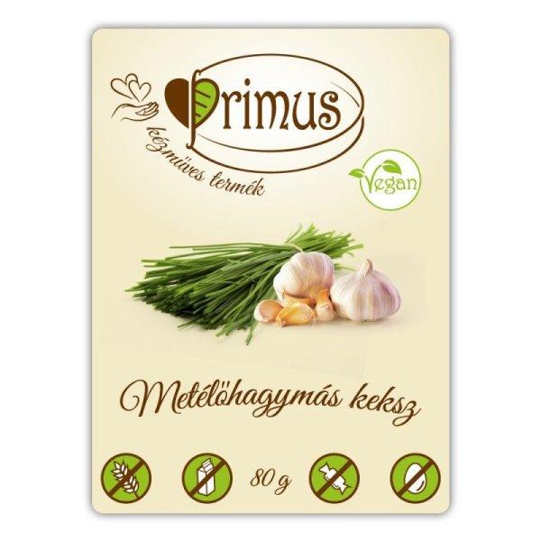 Primus vegán metélőhagymás keksz 80 g