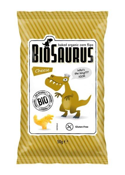 BioSaurus Bio Kukorica Snack - sajt 50 g Új termék