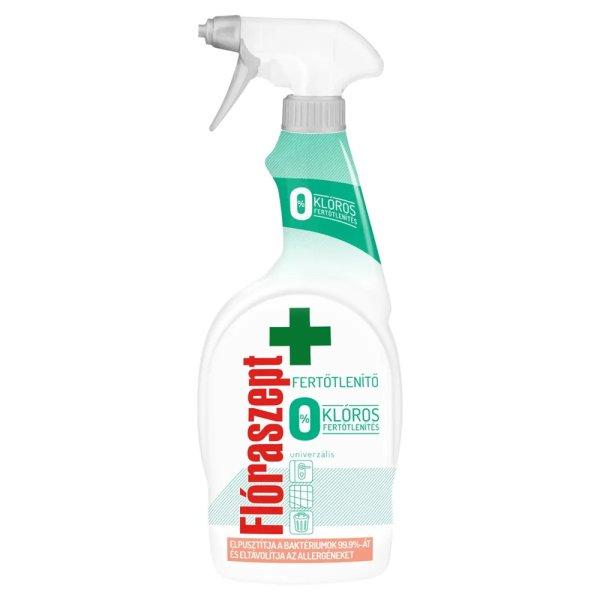 Fertőtlenítő hatású tisztítószer szórófejes 700 ml 0% klór Botanitech
Univerzális Flóraszept