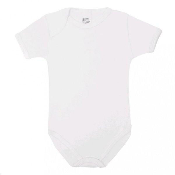 Luxus baba rövid ujjú body New Baby - fehér