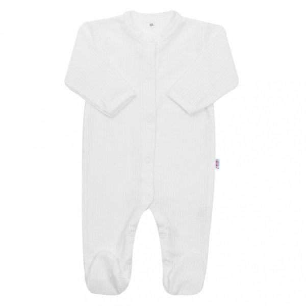 Baba pamut kezeslábas New Baby Practical fehér fiú 92 (18-24 h)