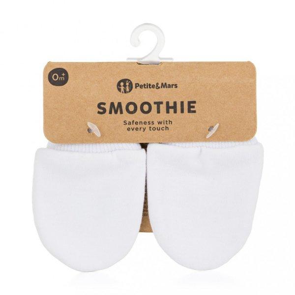 Petite & Mars újszülött kesztyű Smoothie Infinity White