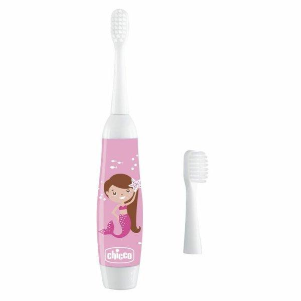 Chicco Fogkefe csereelemes 2 fejjel 3-6 év cserélhető elemes
