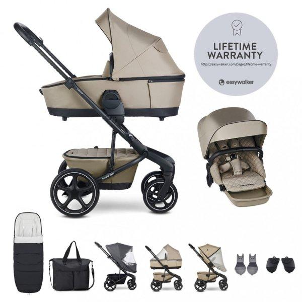 EASYWALKER Kombinált babakocsi Harvey⁵ Premium Pearl Taupe XXL RWS