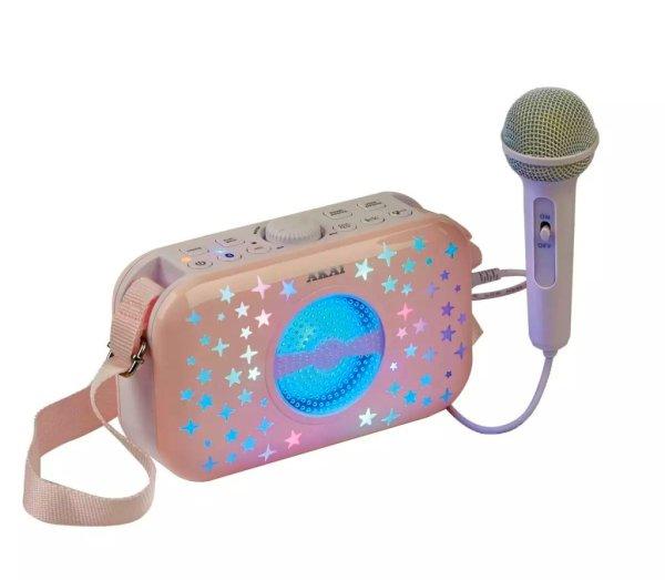 One 2 Fun My Handbag 3W 3.7V 1200 mAh akkus, rózsaszín Bluetooth Party Karaoke
szett mikrofonnal, táskával, 3-féle diszkófénnyel