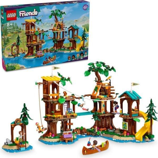 LEGO 42631 - Lego Friends Adventure Camp Tree House | Lombház a
kalandtáborban, 1128 darabos építőkocka készet 32 x 43 x 34 cm