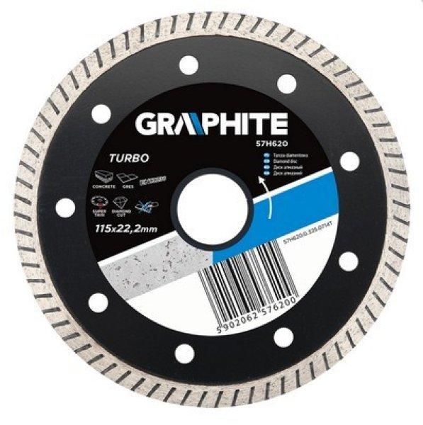 GRAPHITE gyémántvágó 115 mm TURBO VÉKONY 57H620 