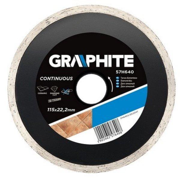 GRAPHITE gyémántvágó 115 mm VIZES 57H640 