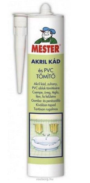 MESTER tömítő akril kád és PVC átlátszó 310ml