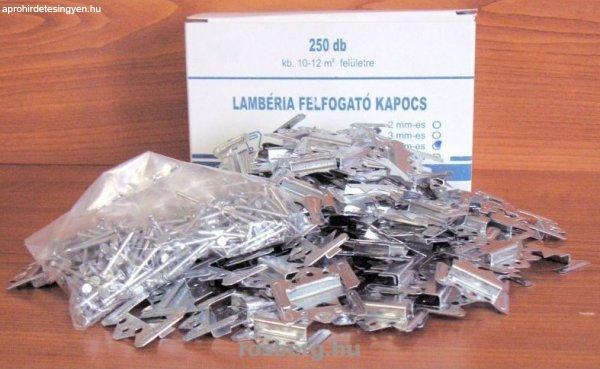 Lambériakapocs + szeg 3 mm /250db a rend.egység /