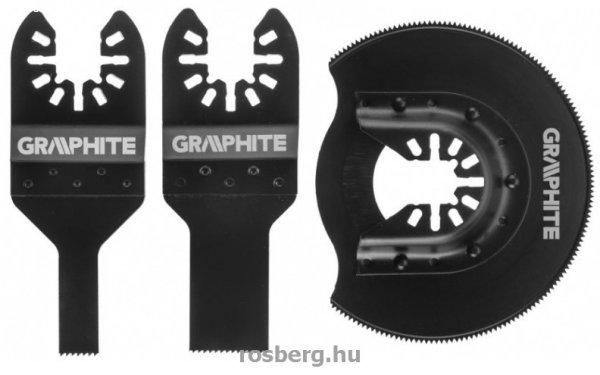 GRAPHITE fűrészlap készlet 56h072 multifunkciós géphez, 3 db