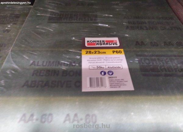 Csiszolóvászon KONNER s90 a4 P 60 / 50 db aluoxide 280x230 mm