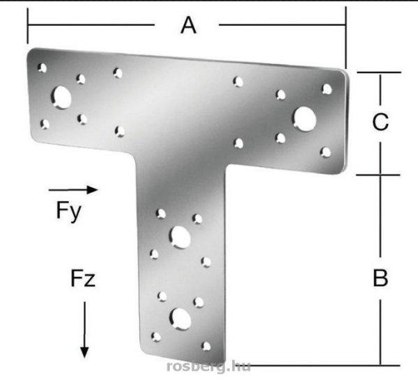 VORMANN T szeglemez 160x98x45 70996 (10 db/csomag)